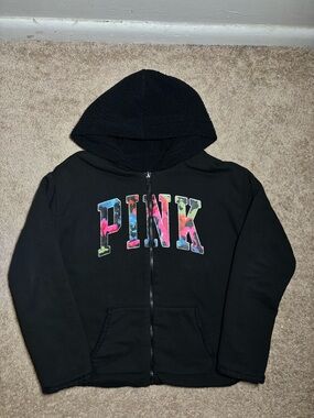 PINK Victoria's Secret Sherpa Zip Up